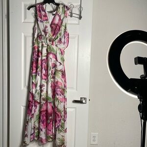 Maison Tara floral maxi tank dress